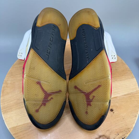 Air Jordan 5 Retro Fire Red Men's Size 13 Shoes Sneakers 136027-100 2013 Beaters - Picture 7 of 8